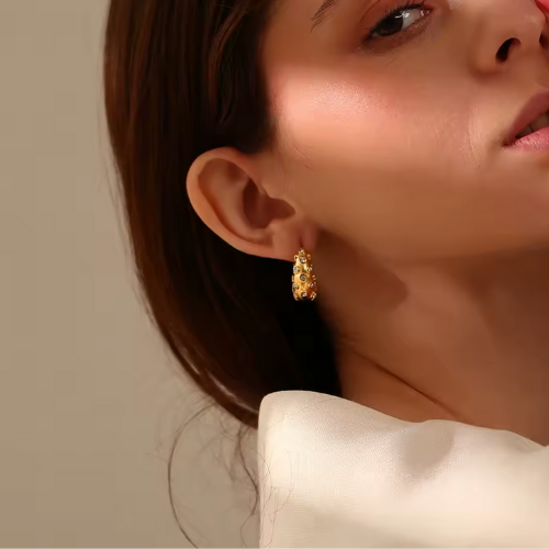 Opaline Arc Hoops