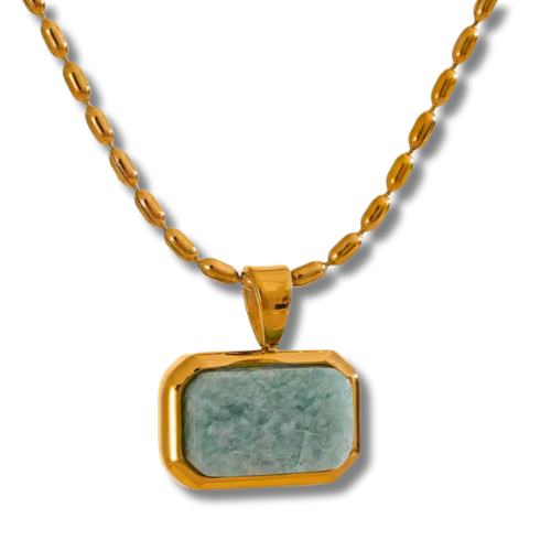 Jade Column Necklace