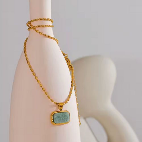 Jade Column Necklace