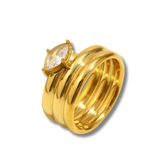 Golden Hour Marquise Ring