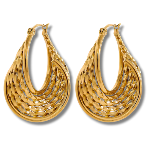 Woven Twist Hoops