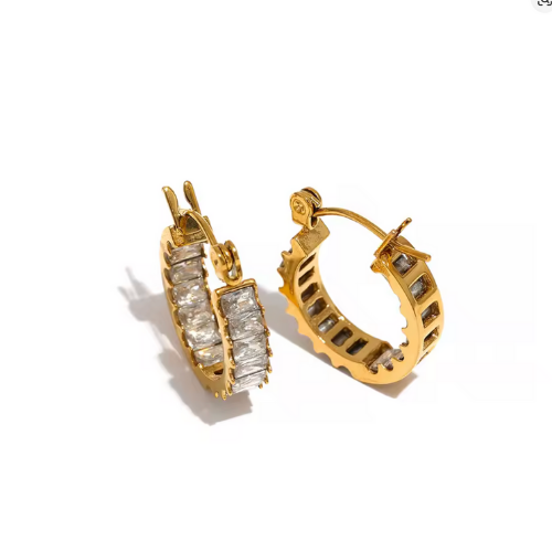 Eternal Spark Hoop Earrings