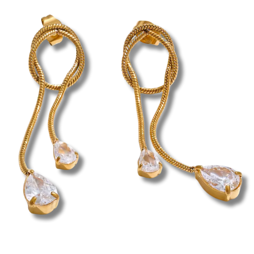 Lustre Knot Earrings