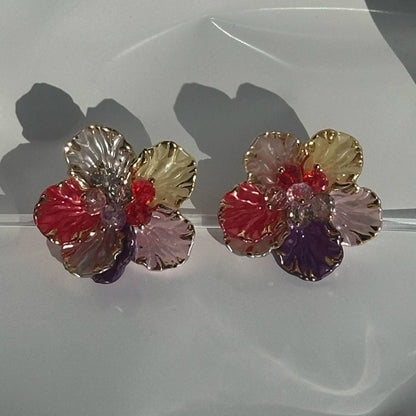 Pansy Earrings