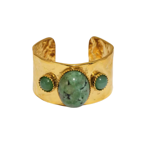 Emerald Orbit Ring