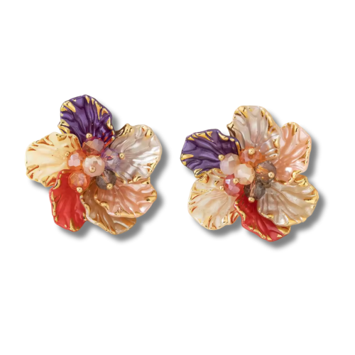 Pansy Earrings