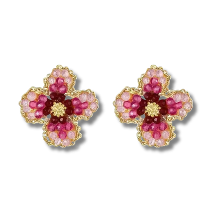 Tricolor Violet Earrings