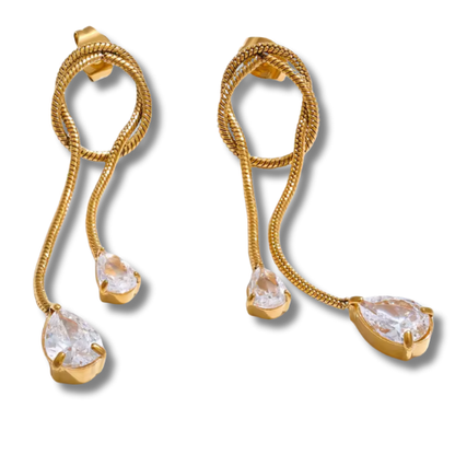 Lustre Knot Earrings