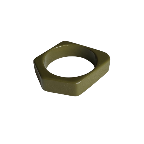 Olive Sculpt Bangle