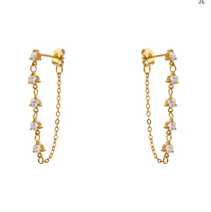 Cascade Chain Earrings