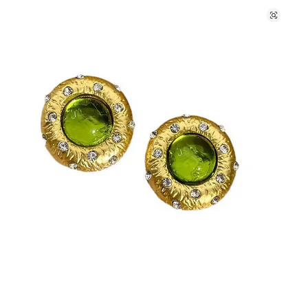 Emerald Cushion Earrings